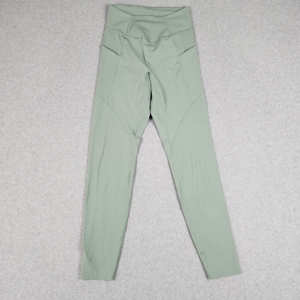 Gymshark‎ Whitney Simmons Leggings Womens XS Green Scrunch Pockets High Waisted